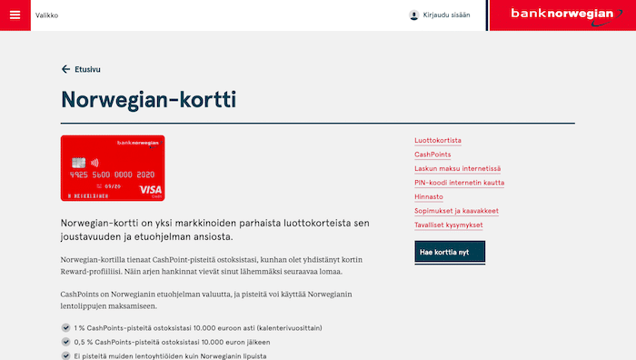 Bank Norwegian luottokortti - Lue tämä ennen kuin haet korttia 2023